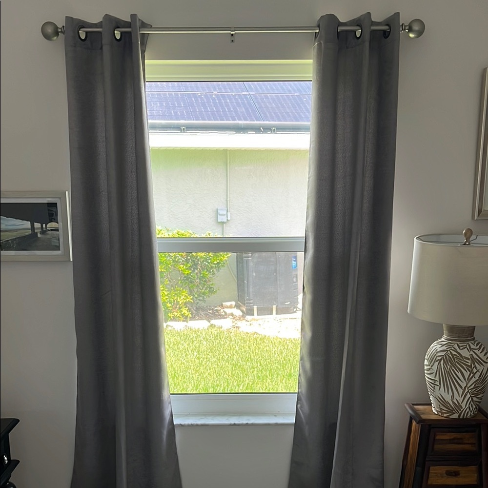 Elegant Gray Home Accents Curtains